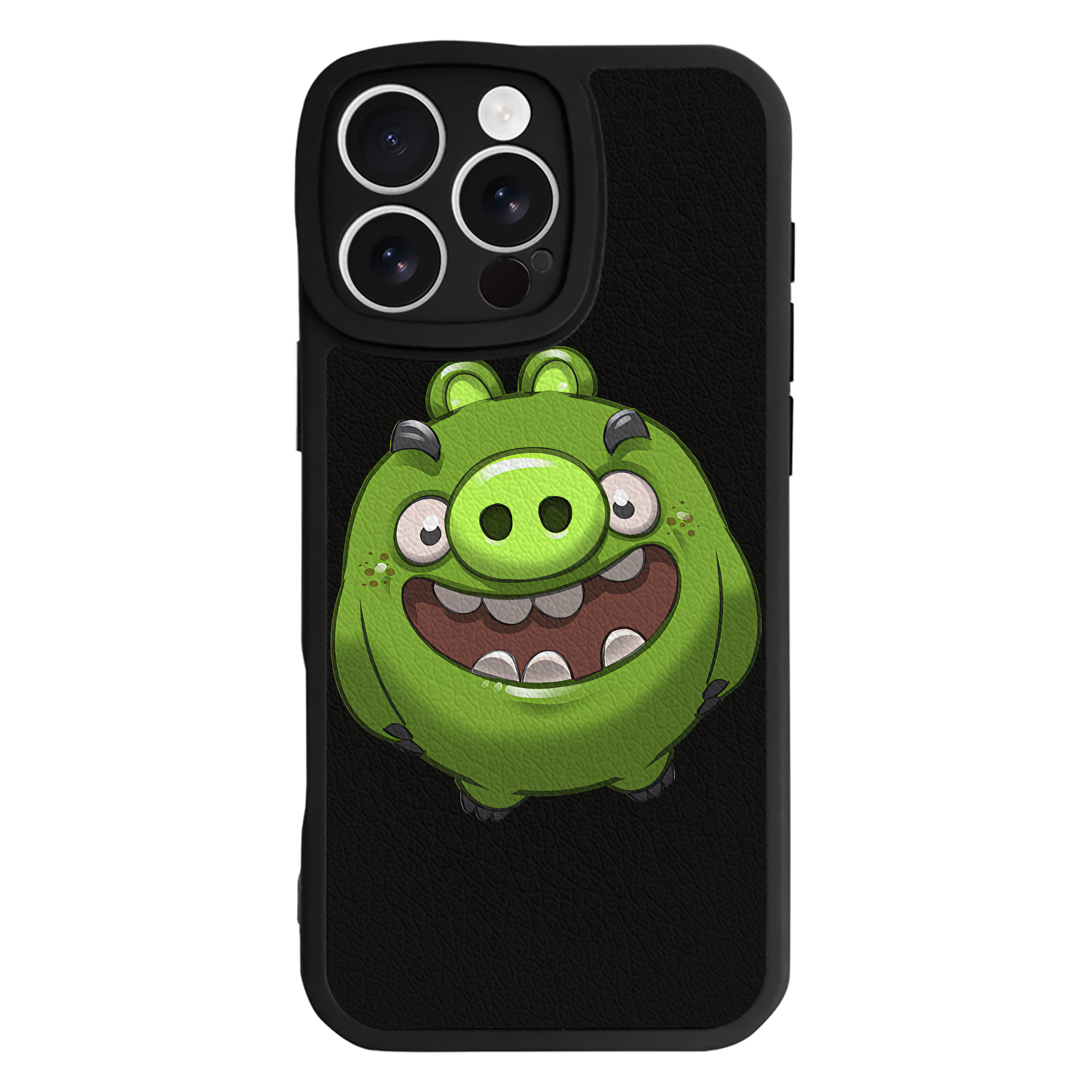 （画像用） Angry Birds アングリーバード 【iPhone 16シリーズ対応】シリコンスマホケース（レザー調） 材質：シリコン